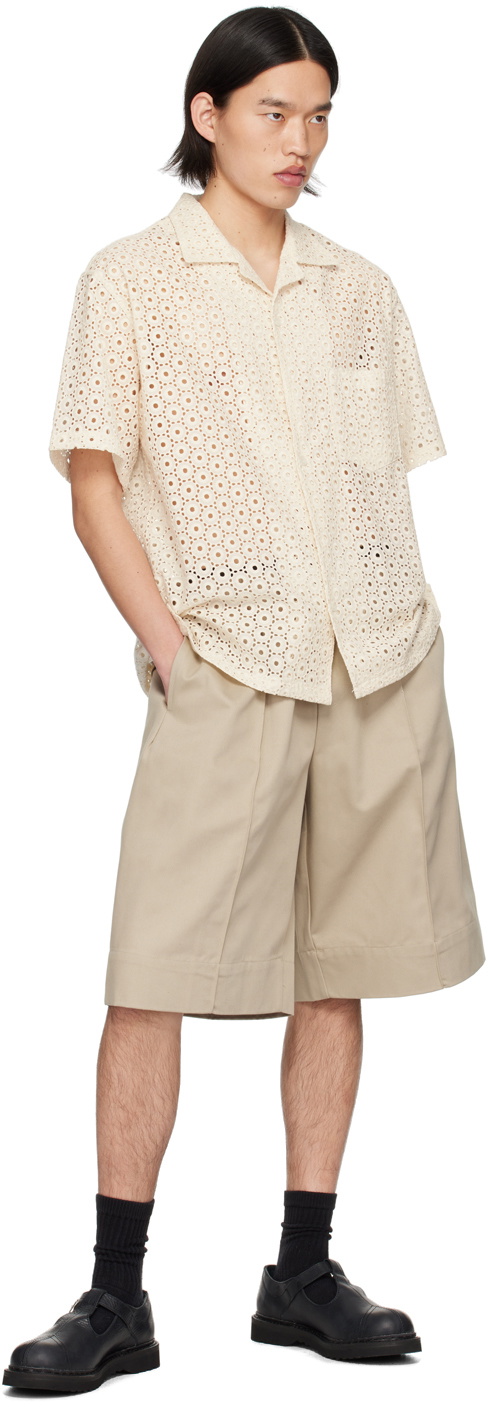 The Frankie Shop Beige Adan Shorts
