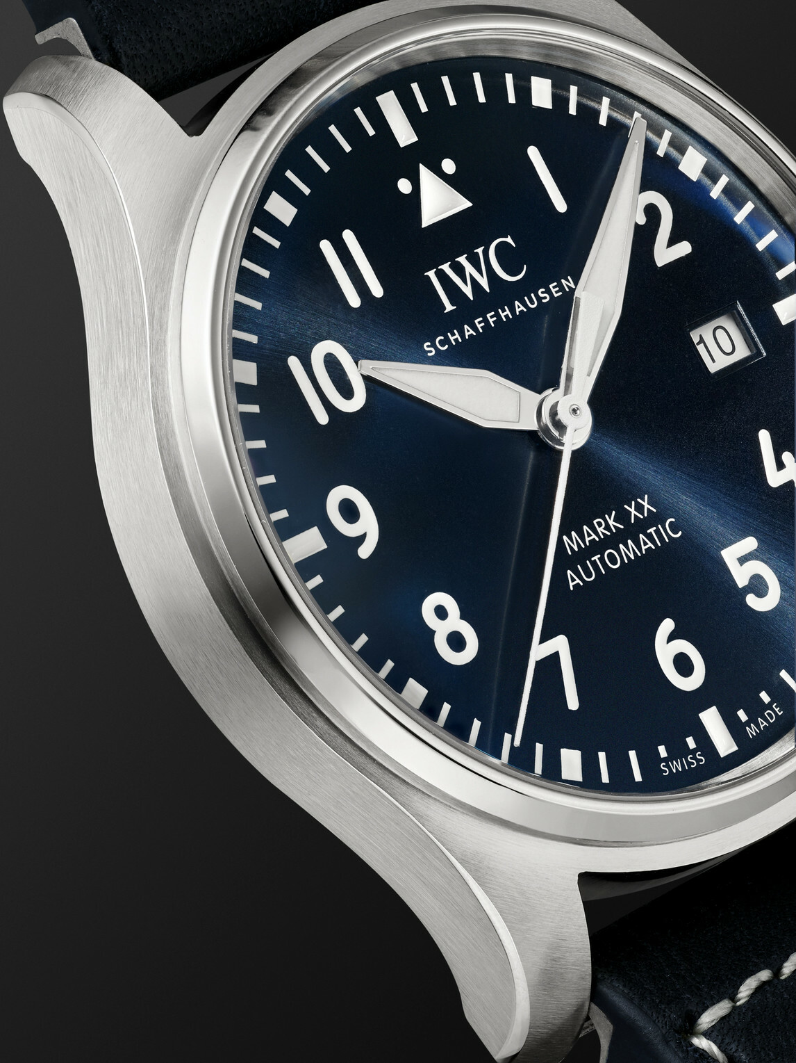 IWC Schaffhausen - Pilot's Mark XX Automatic 40mm Stainless Steel and Leather Watch, Ref. No. IW328203