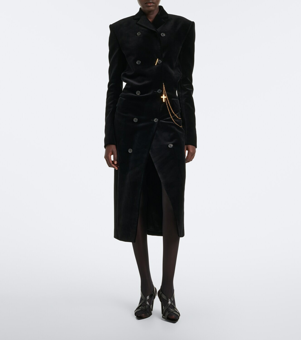 Khaite Rolon cotton double-breasted coat