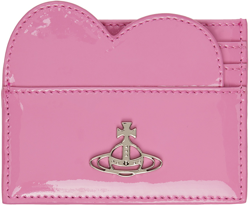 Vivienne Westwood Pink Patent Heart Card Holder Vivienne Westwood