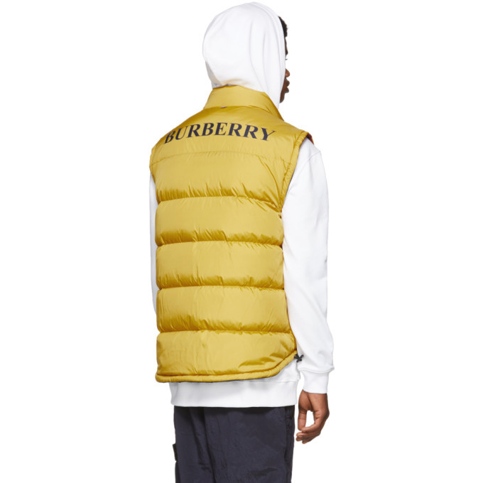 Burberry vest store mens yellow