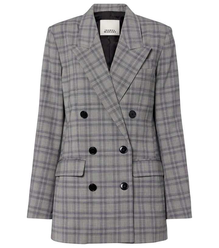 Photo: Isabel Marant Jevima Prince of Wales check wool-blend jacket