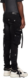 AMIRI Black Tactical Denim Cargo Pants