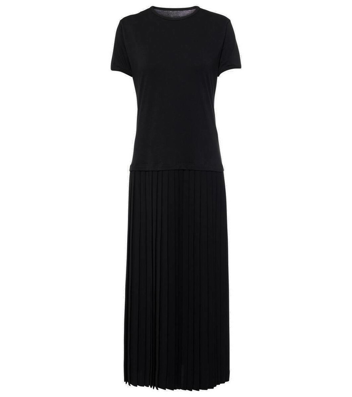 Photo: MM6 Maison Margiela Pleated cotton midi dress