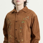 Story mfg. Men's Hand Embroidered Wander Jacket in Bark Brown