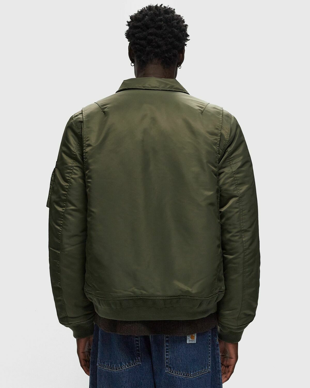 Schott Nyc X Bstn 210100 Rs Jacket Green Bomber Jackets