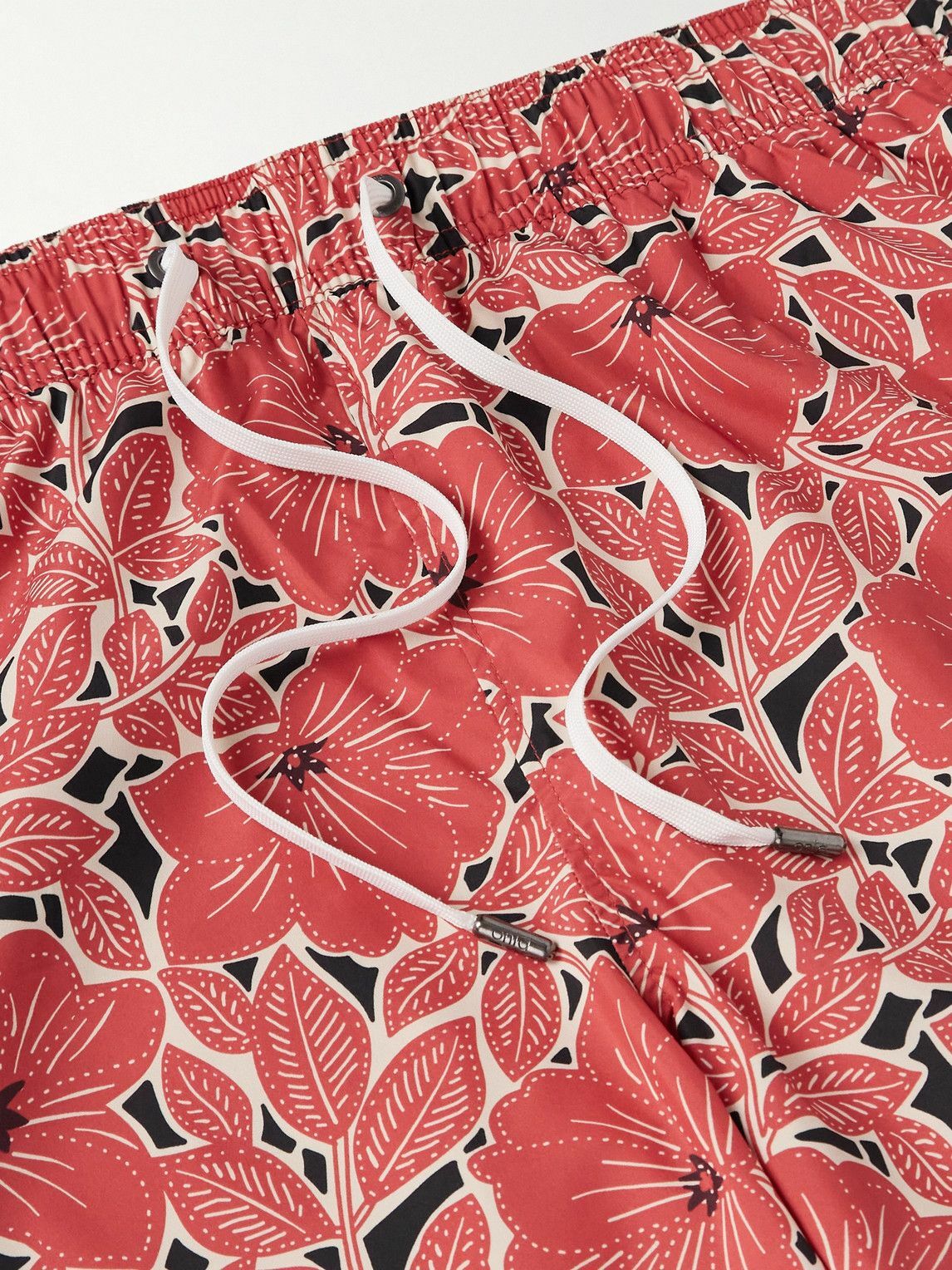 Onia - Charles Straight-Leg Mid-Length Floral-Print Swim Shorts - Red