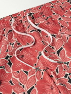 Onia - Charles Straight-Leg Mid-Length Floral-Print Swim Shorts - Red