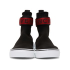 Givenchy Black and Red George V Sock High-Top Sneakers