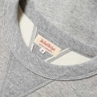 The Real McCoy's Men's 10oz Loopwheel Crew Sweat in Grey