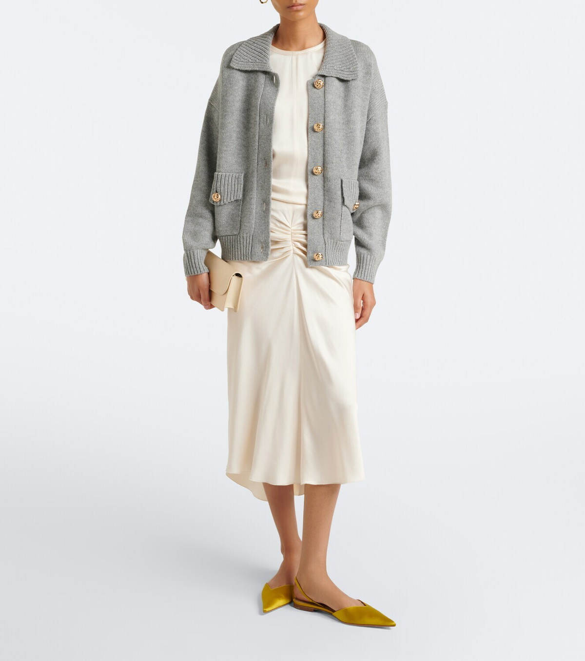 Jardin des Orangers Wool and cashmere cardigan