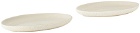Marloe Marloe Off-White Oval Dinner Plate Set