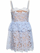 SELF-PORTRAIT Organza Lace Mini Dress