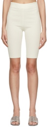 ANDREADĀMO White Knit Shorts