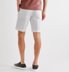 Incotex - Slim-Fit Stretch-Cotton Twill Bermuda Shorts - White