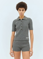 Gucci Rib Wool Polo Shirt