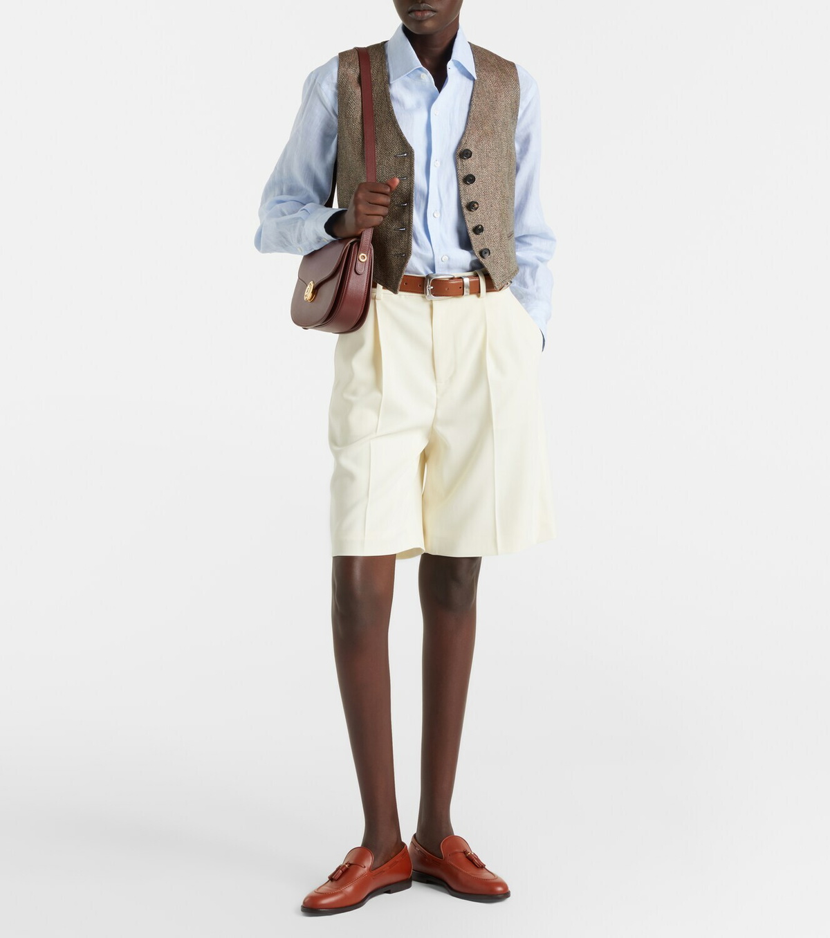 Ralph Lauren Collection Minetta wool gabardine Bermuda shorts