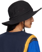 NEEDLES Black Crusher Bucket Hat