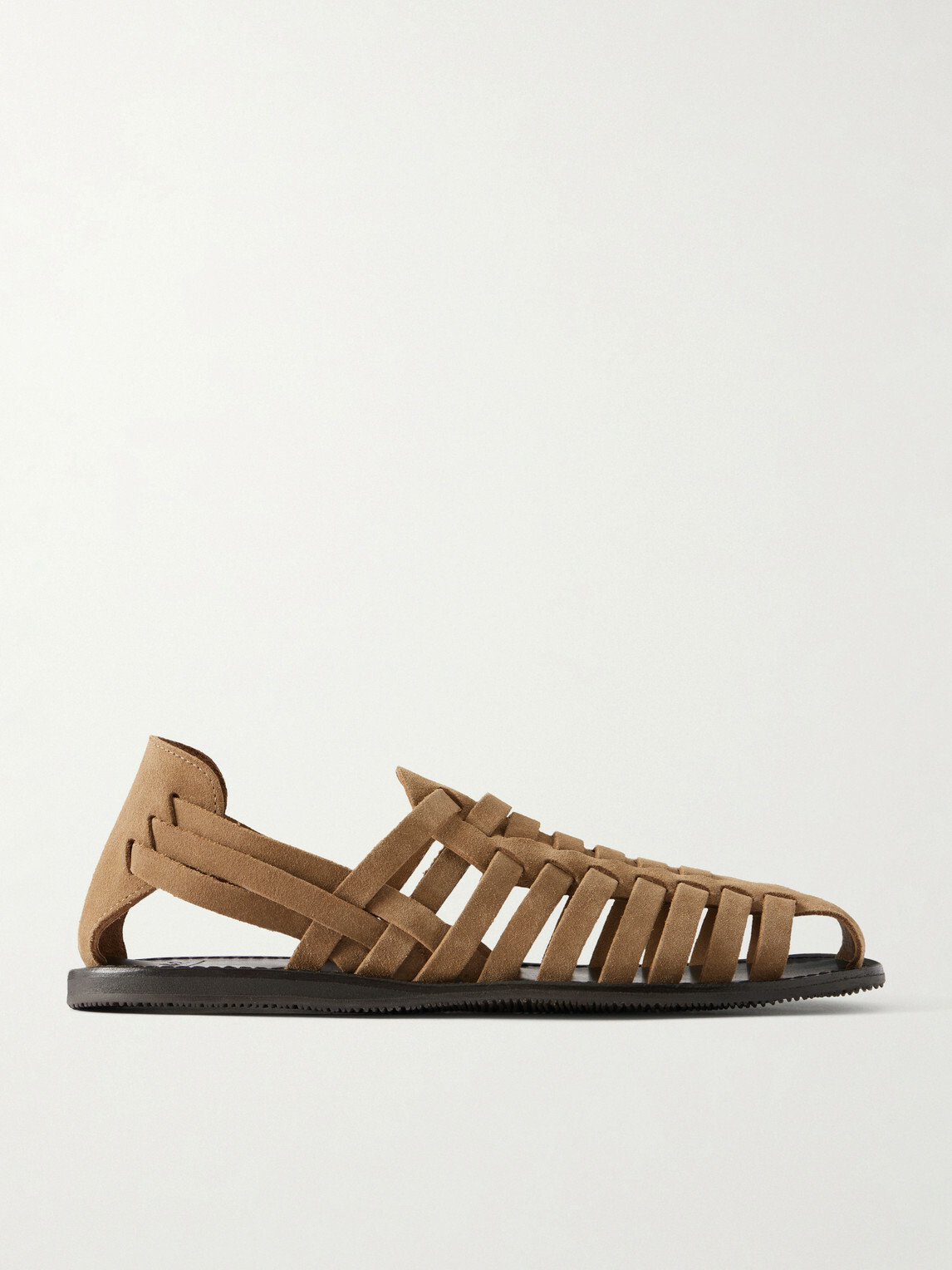 Mr P. - Suede Huarache Sandals - Brown