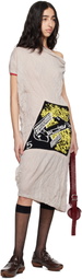 Kiko Kostadinov Gray Satellite Knit Midi Dress
