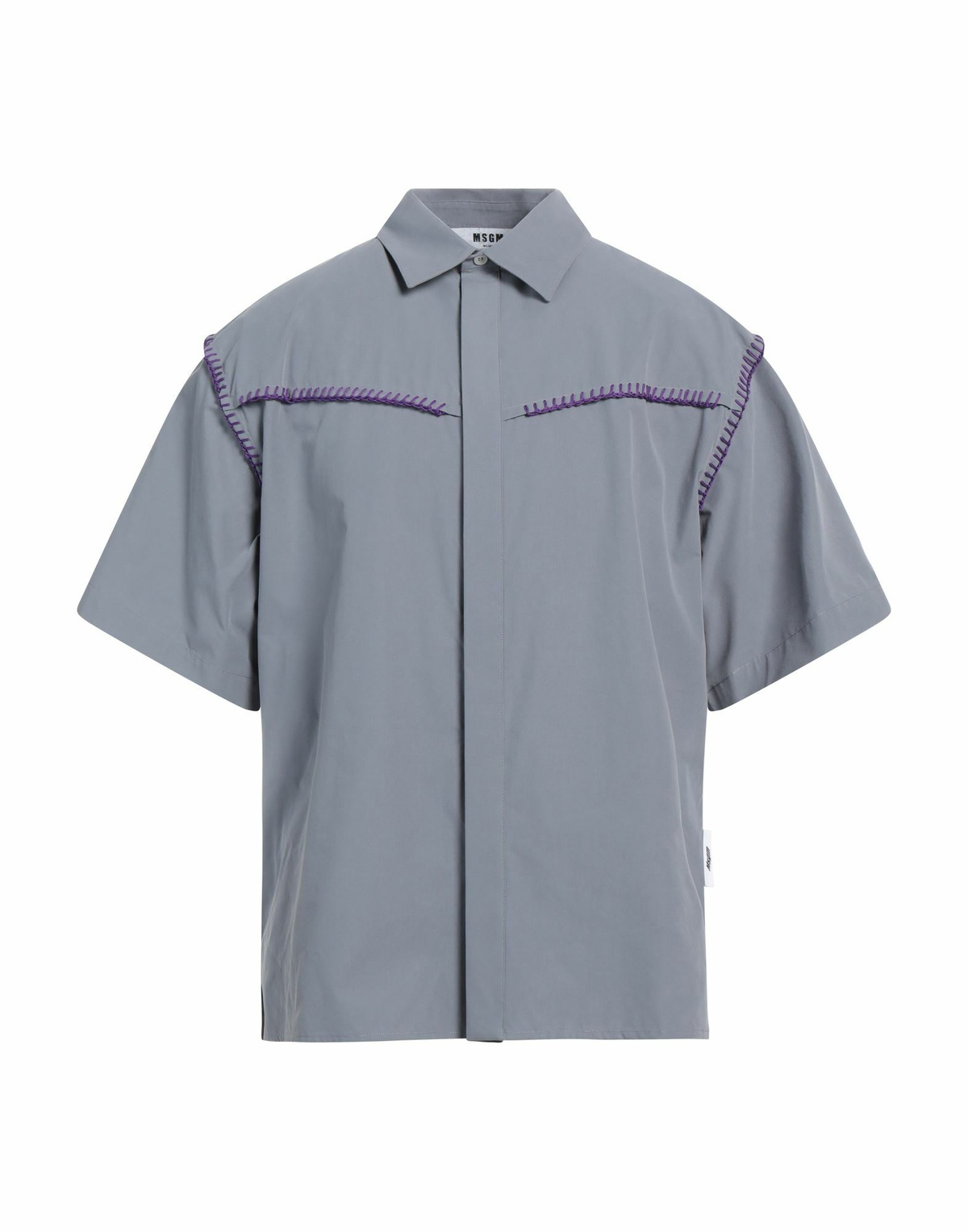 Msgm Mens Shirt in Grey