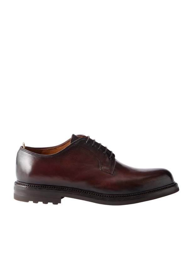 Photo: Officine Creative - Aston 001 Leather Derby Shoes - Brown