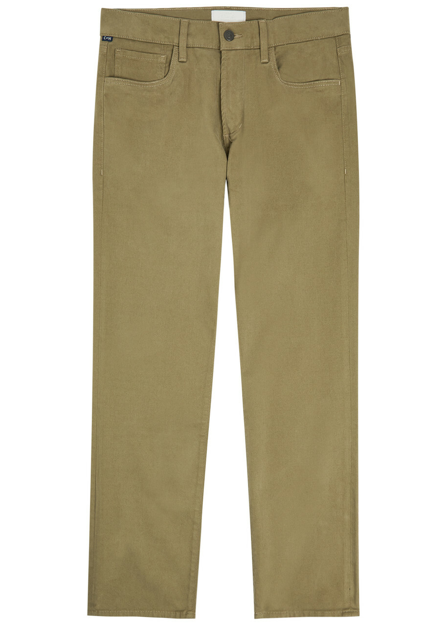 Citizens OF Humanity Elijah Straight-leg Stretch-twill Trousers Beige