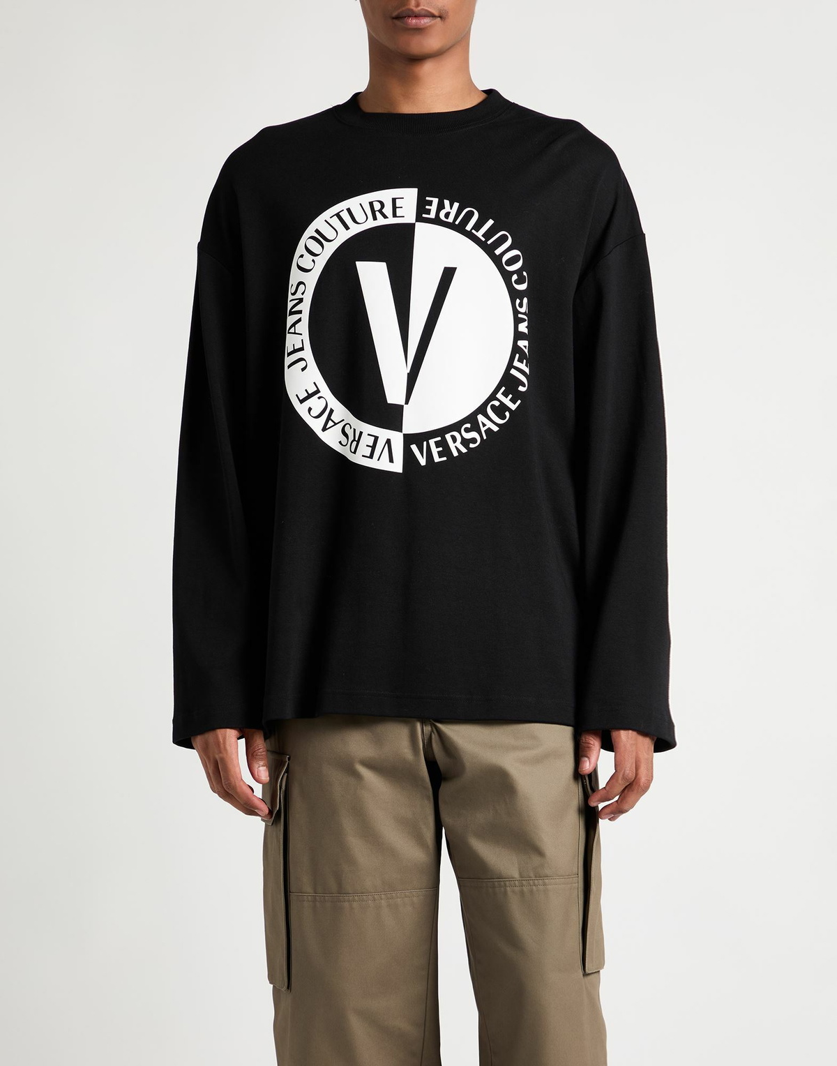 Versace Jeans Couture Mens T-shirt in Black