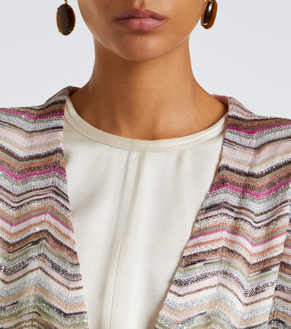 Missoni Zigzag lamé cardigan