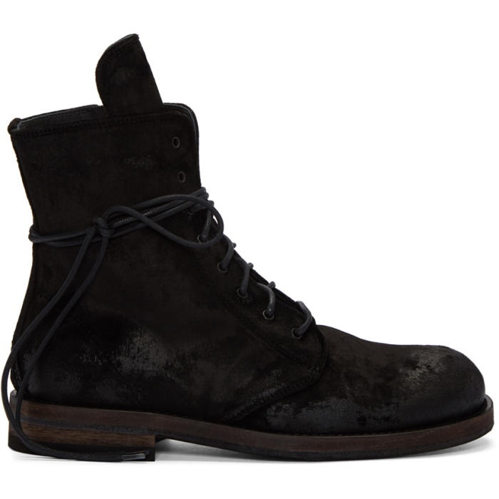 Photo: Ann Demeulemeester Black Lace-Up Boots