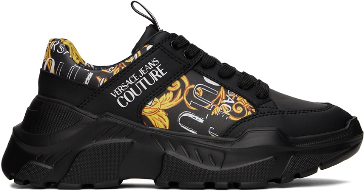 Photo: Versace Jeans Couture Black Speedtrack Sneakers