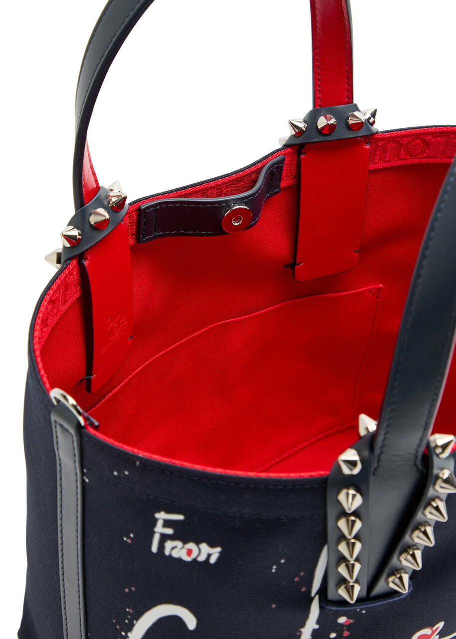 Christian Louboutin Cabata Mini Canvas Tote - Navy - One Size