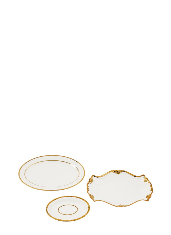 Photo: POLSPOTTEN Set Of Three Golden Finds Plates