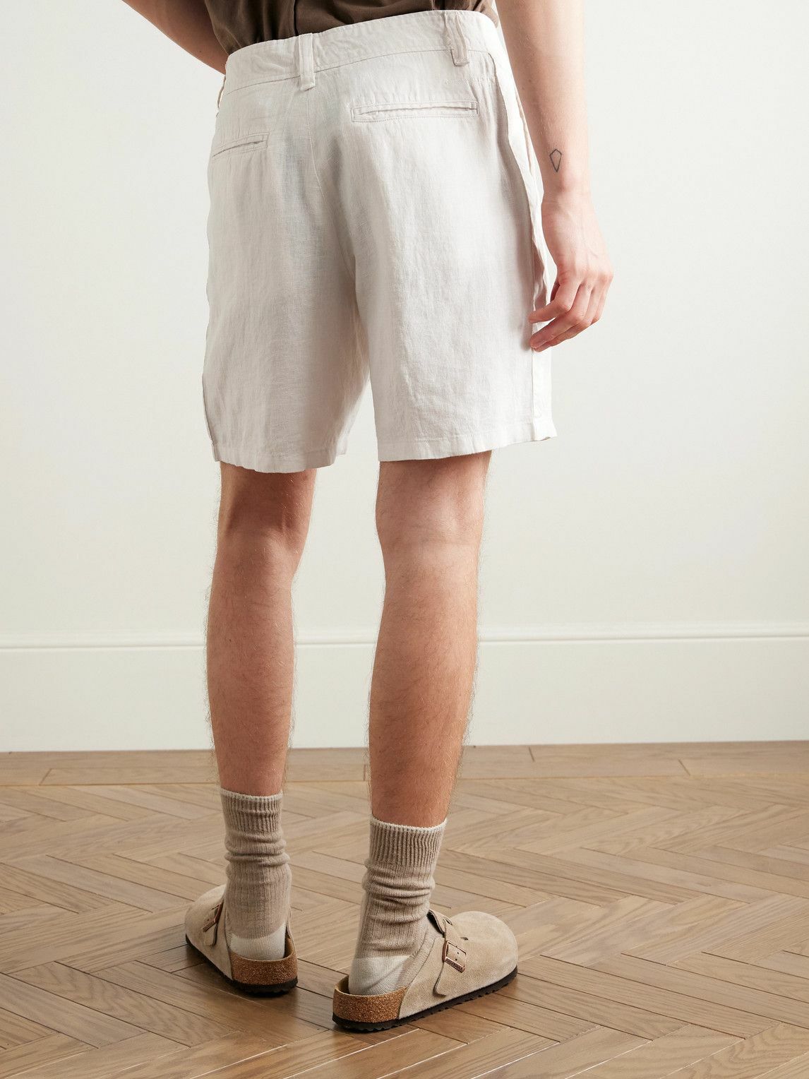 Rag & Bone - Haydon Straight-Leg Linen Shorts - Neutrals