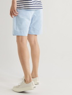 Orlebar Brown - Harrop Straight-Leg Linen and Cotton-Blend Shorts - Blue