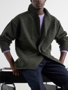 Inis Meáin - Wool and Cashmere-Blend Cardigan - Green
