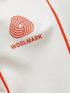 Castore - AMC Woolmark Logo-Print Wool-Blend Jersey Half-Zip Tennis Shirt - White