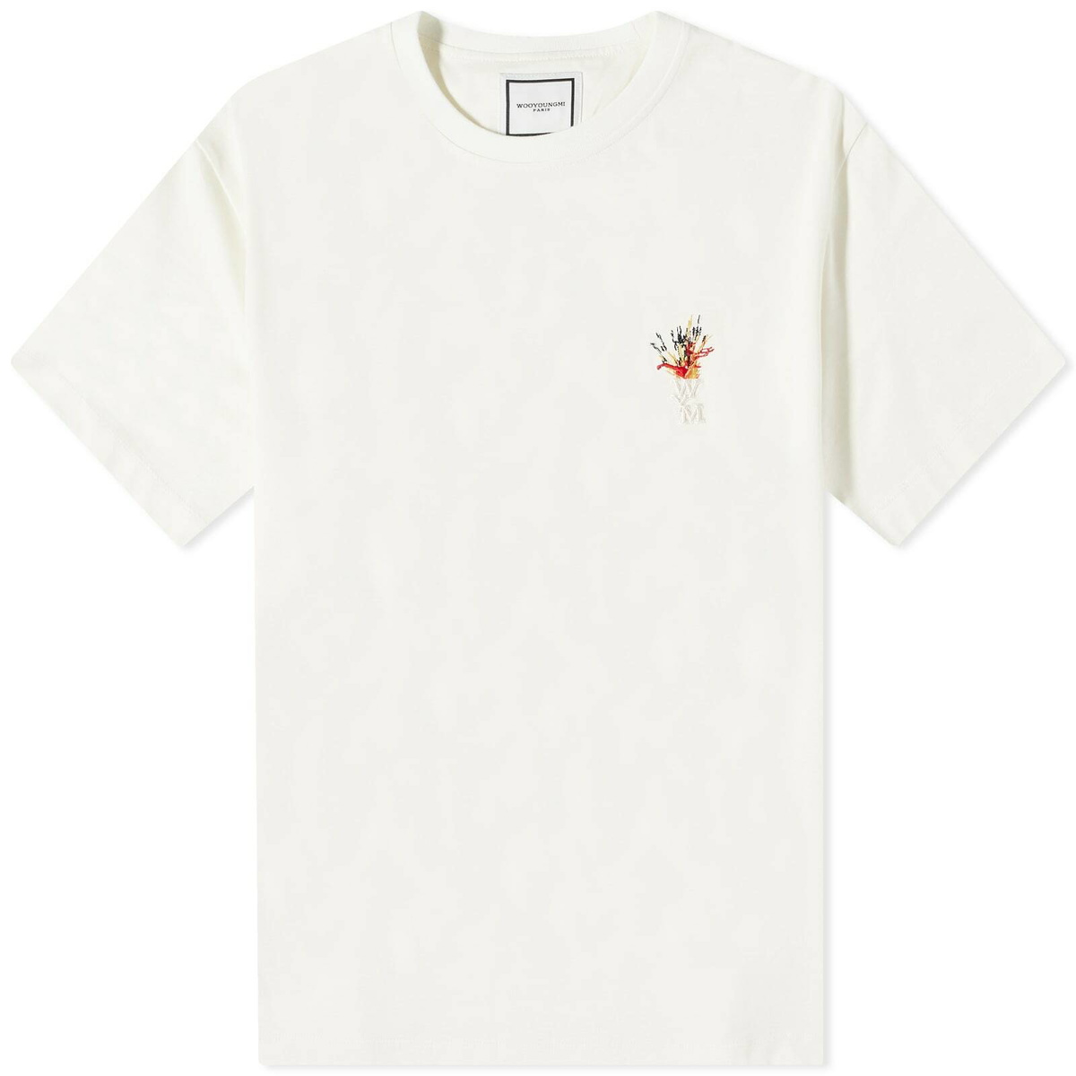 ★韓国の人気★【WOOYOUNGMI】★Back Logo T-Shir.t★Tシャツ★ Black Cotton Back Logo T-shirt - WOOYOUNGMI