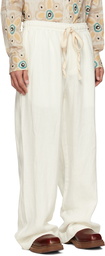 COMMAS Off-White Wide-Leg Trousers