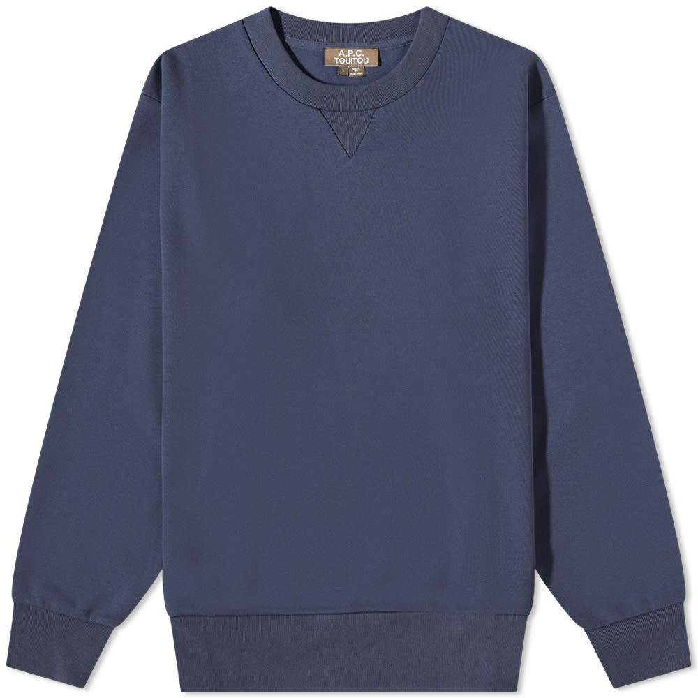 【送料&関税込】A.P.C. Dark Blue Cotton Sweatshirt COHBN-M27907TIQ_00.jpg?v=