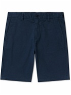 NN07 - Crown 1090 Straight-Leg Brushed Organic Cotton-Blend Twill Shorts - Blue