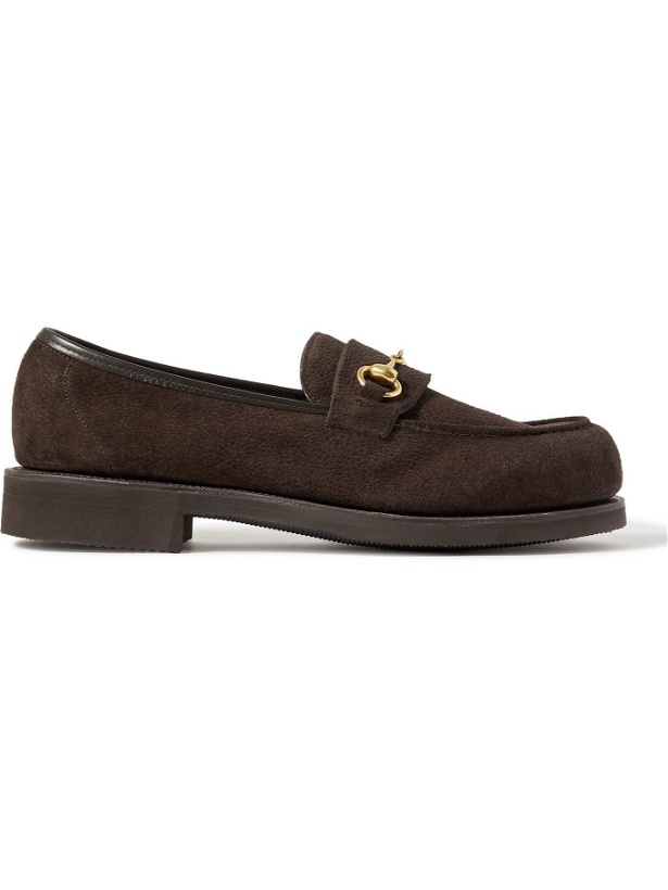 Photo: George Cleverley - Colony Full-Grain Suede Loafers - Brown