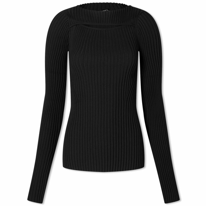 Photo: Anine Bing Women's Lora Knitted Jumper With Cut Out in Black