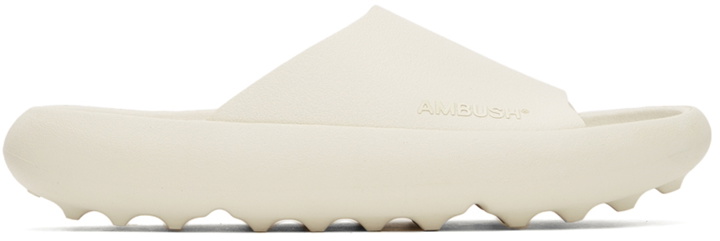 Photo: AMBUSH Off-White Logo Sandals