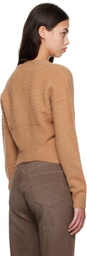 R13 Tan Split Hem Cardigan
