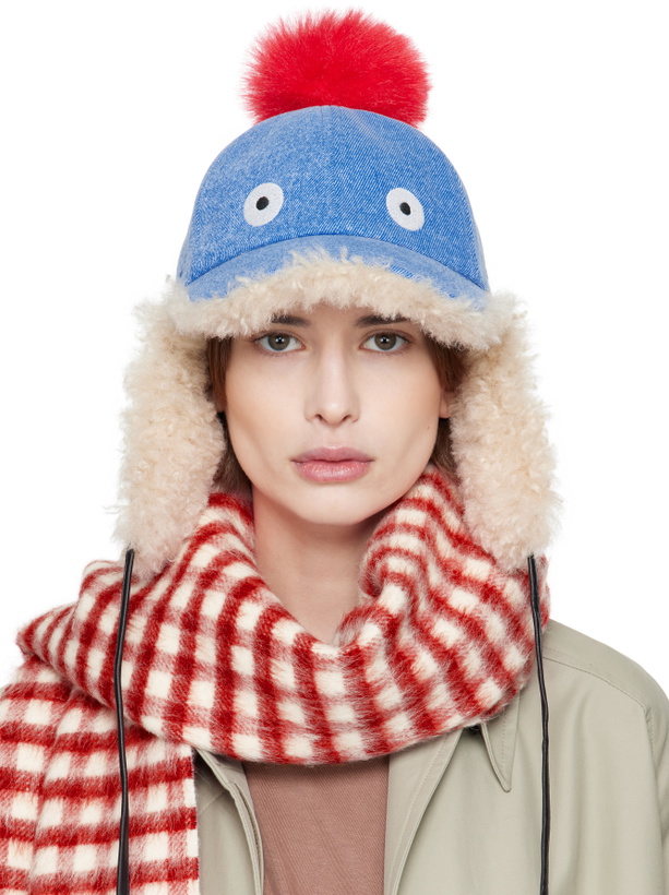 Photo: Marni Blue Pompon Denim Baseball Cap