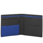 Alexander McQueen Men's Graffitti Logo Billfold Wallet in Black/Ultramarine