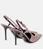 Versace Versace Allover slingback pumps