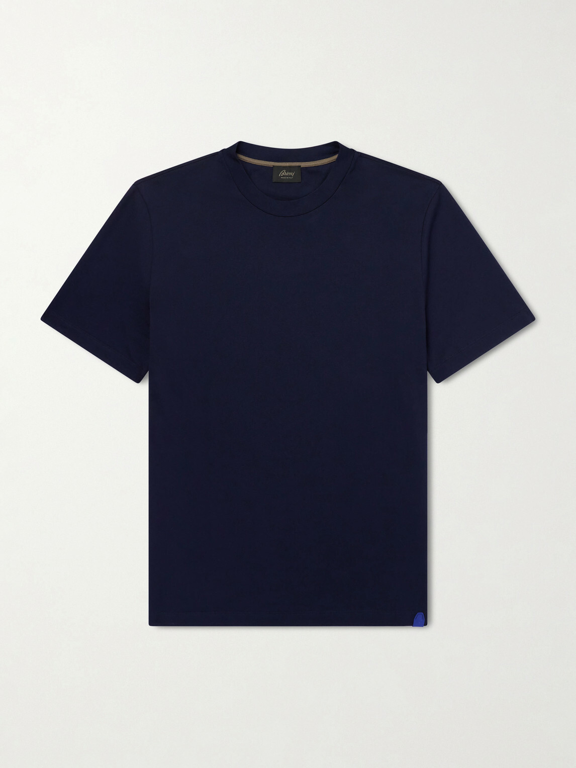 Brioni - Cotton-Jersey T-Shirt - Blue