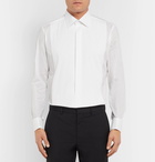 Brioni - White Slim-Fit Bib-Front Double-Cuff Cotton-Voile Shirt - Men - White